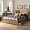 Baxton Studio Lisa Modern Ash Walnut Brown Finished Wood Full Size 3-Drawer Storage Bed 175-9425-9620-Zoro - alternate 4